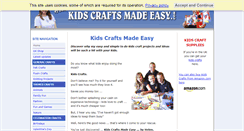 Desktop Screenshot of kidscraftsmadeeasy.com